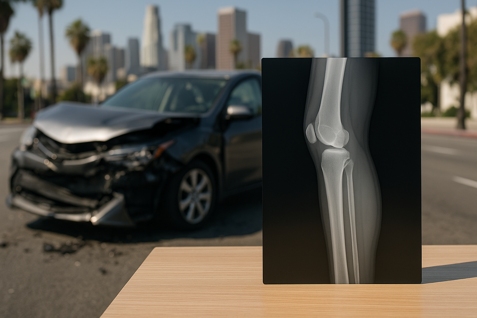 Leg Injuries in Los Angeles Ride-Share Vehicle Accidents